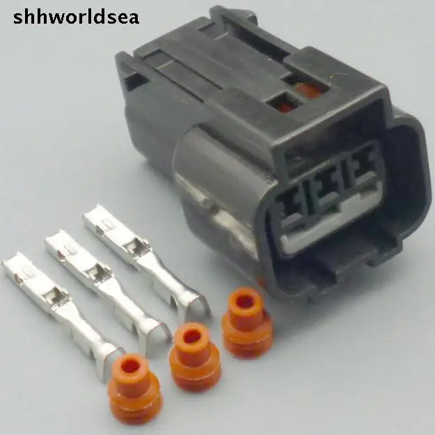 

shhworldsea 5/30/100sets kit 1.5mm 3pin 3way auto wiring female waterproof connector KPB016-03427