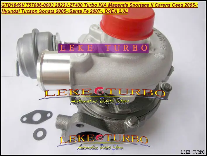 GTB1649V 757886-5003S 28231-27400 Turbocharger HYUNDAI Tucson Sonata 05- Santa Fe 07- KIA Magentis Sportage II Carens Ceed D4EA 2.0L (5)