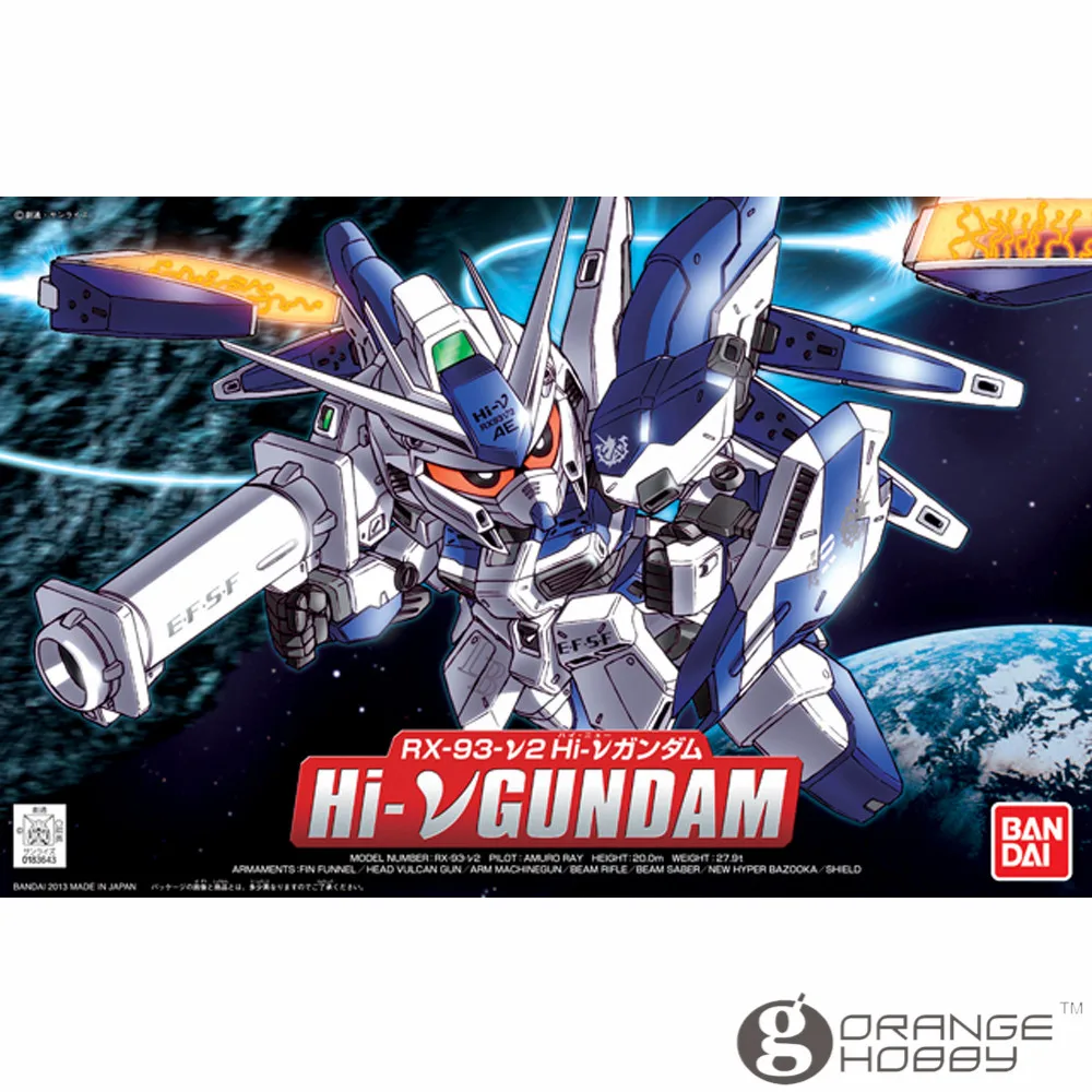 

OHS Bandai SD BB 384 Q-Ver Hi-Nu Gundam Mobile Suit Assembly Model Kits oh