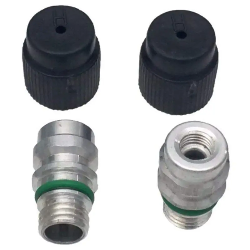 5 Кол-во) M12x1.5 Male High Side A/C порт зарядки клапан включает крышки для MT0105, 800-955, 59946,52458184, 15-5438