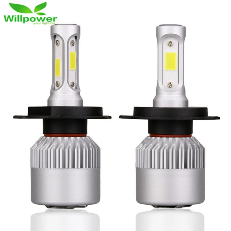Willpower H13 9004 9006 9007 72 Вт 6500 лм K COB боковые фары автомобильные Противотуманные