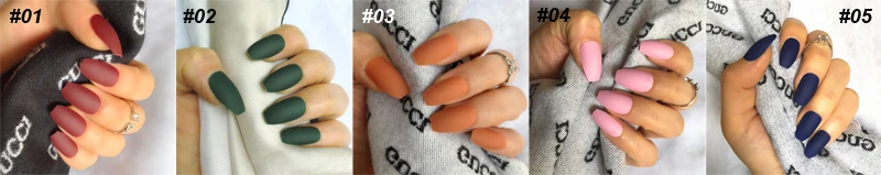 Новые матовые темно-синие средние плоские ногти на шпильках бордовые накладные ногти дизайн полное покрытие чистый цвет нажмите на ногти S28