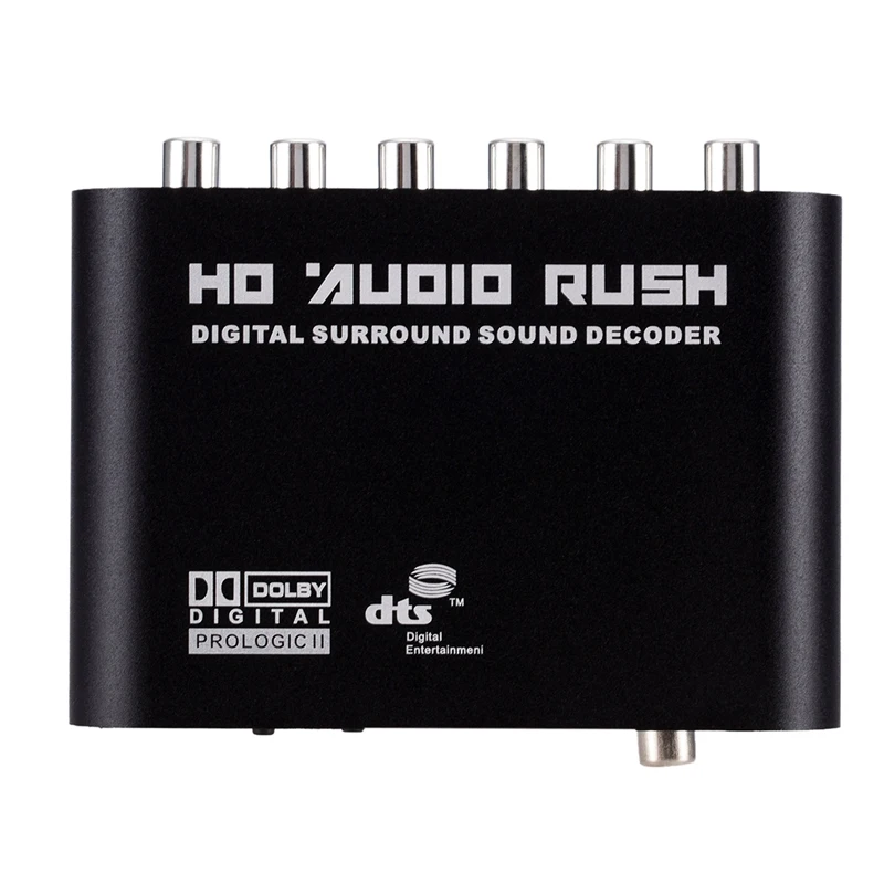 5 1 CH аудио декодер SPDIF коаксиальный к RCA DTS AC3 цифровой на усилитель аналоговый