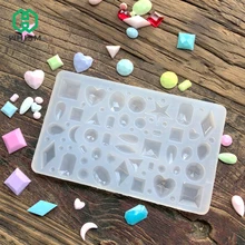 WHISM DIY силиконовая форма Кристалл ювелирные изделия кулон ожерелье смола Плесень инструмент для изготовления изделий Капля воды эпоксидная помадка драгоценный камень плесень