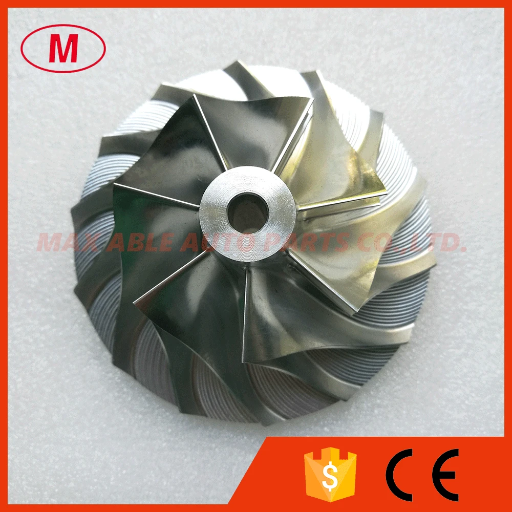 HX35 3599649 High Performance Turbo алюминий 2618/Фрезерование/Заготовки колеса компрессора 51,95/83,03 мм 7+ 7 лезвия для различных 3596183