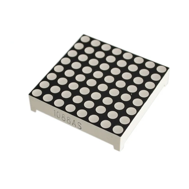 5pcs/lot  3MM 8*8 common negative red light lattice Model 1088AS 3MM lattice MAX7219 dedicated dot matrix