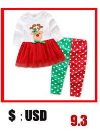Samgami baby Новинки для девочек платье красного цвета с длинным рукавом осеннее платье в горошек одежда для малышей хлопковый Рождественский Карнавальный костюм для детей