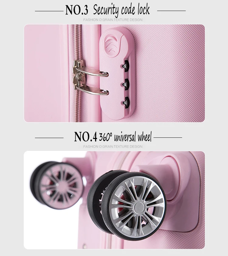 GraspDream 20"24" carry-on Suitcase with wheels Girl and kids pink luggage bag travel bag trolley case bags children's suitcases