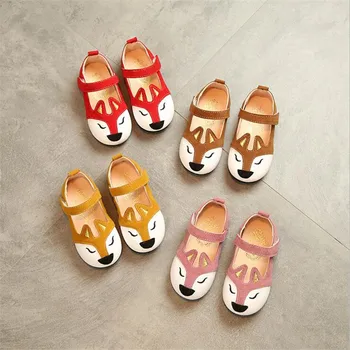 

Spring autumn Children girls fox shoes Girls Shoes Flat casual Shoes 4colors 21-30 8823 TX05