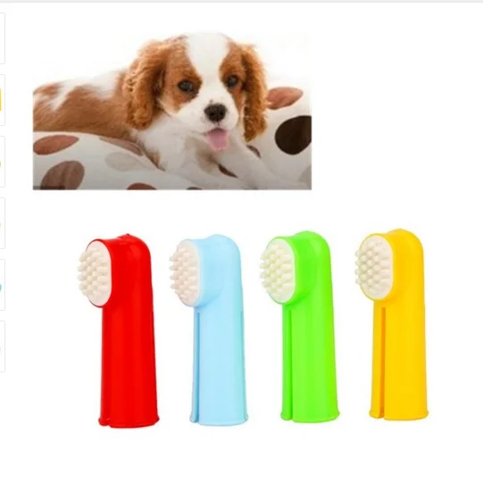 

1 Set Pet Finger Toothbrush Dog Brush Breath Double Head Teeth Care Dog Cat Cleaning Toothbrushes For Dogs Pet Grooming Tools 70