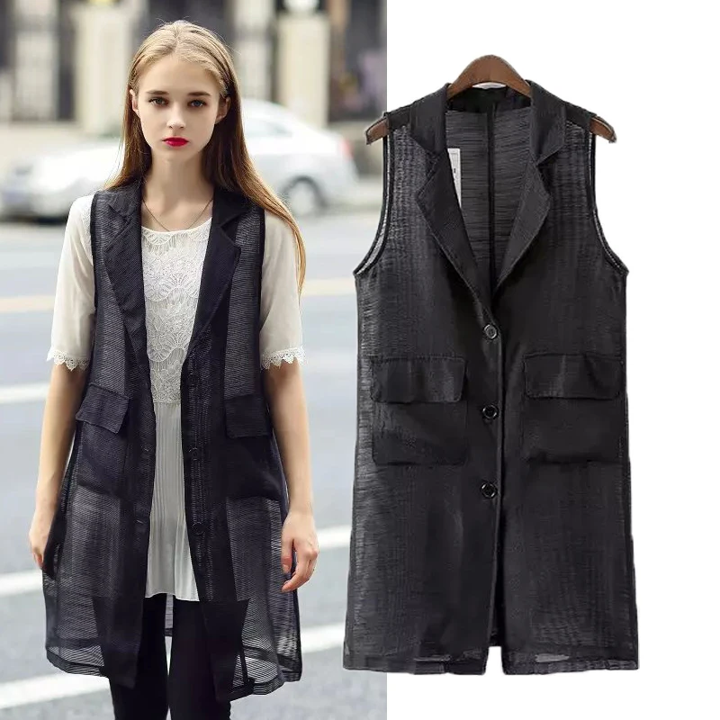 2015 Women Fashion Brand Vest Jacket 