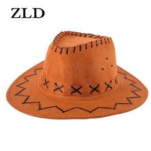 ZLD Новая мода в западном стиле хип-хоп cappello da cowboy turismo all'aperto cappello da cowboy uomini e donne cappello da sole estivo