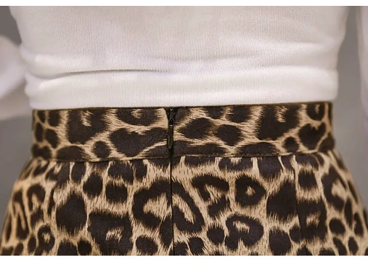 Летние юбки с леопардовым принтом женские сексуальные миди юбки с высокой талией уличная панк юбка размера плюс faldas jupe DV797