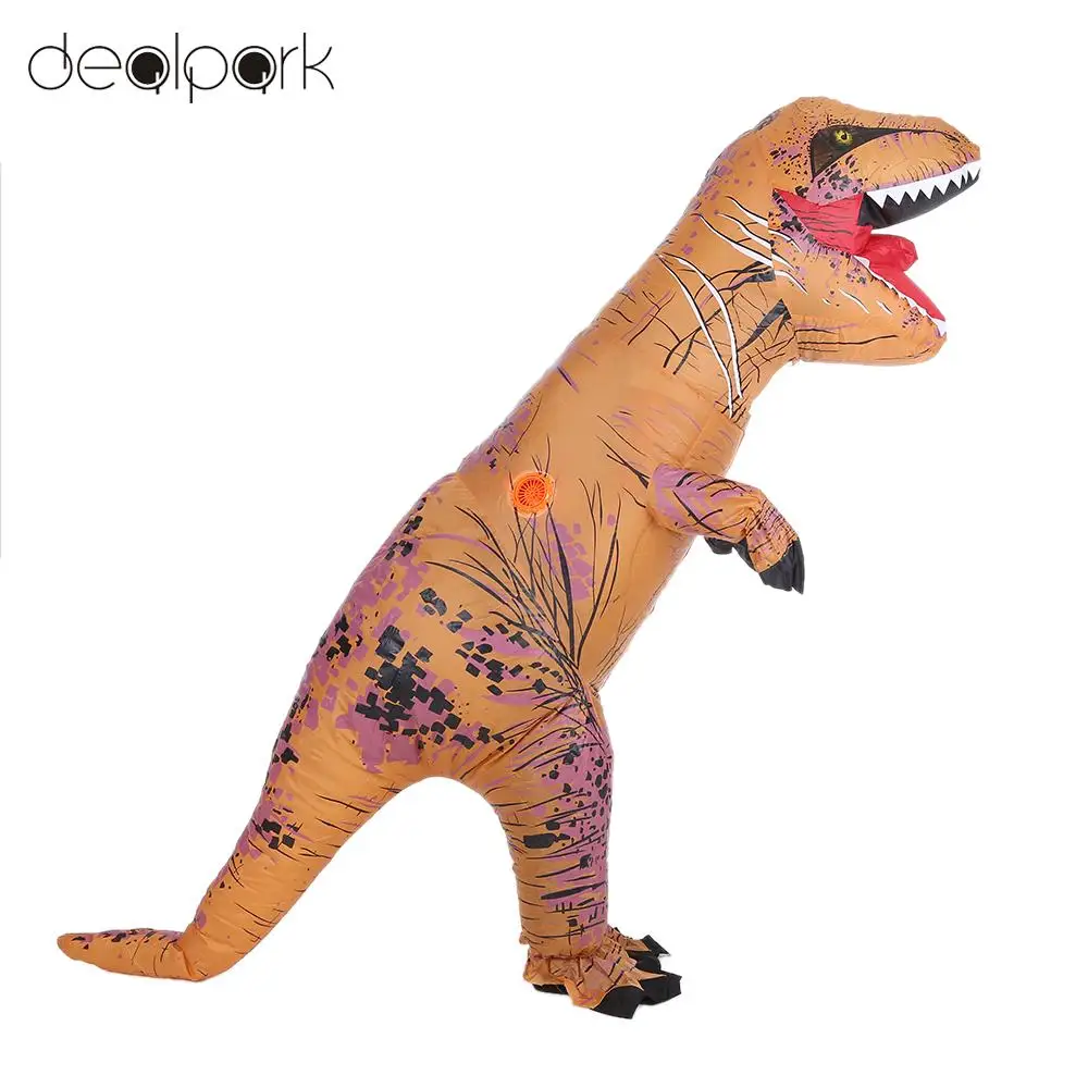 Adults Child Costume Inflatable Dinosaur Costumes Suit Air Fan Operated