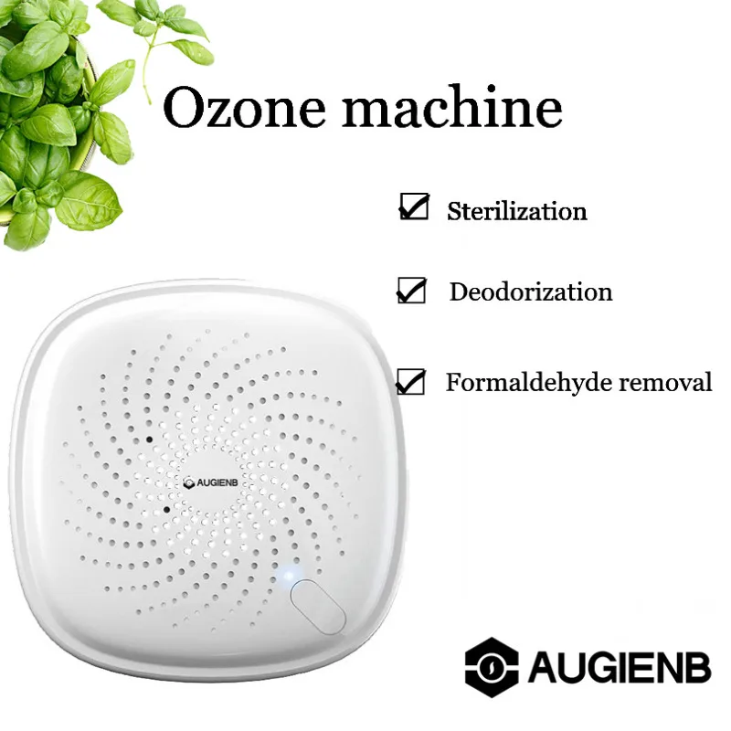 

AUGIENB Portable 2 in 1 Air Purifier Ozone Generator 100-240V Home Sterilization Disinfect Deodorizer Remove Smoke Formaldehyde
