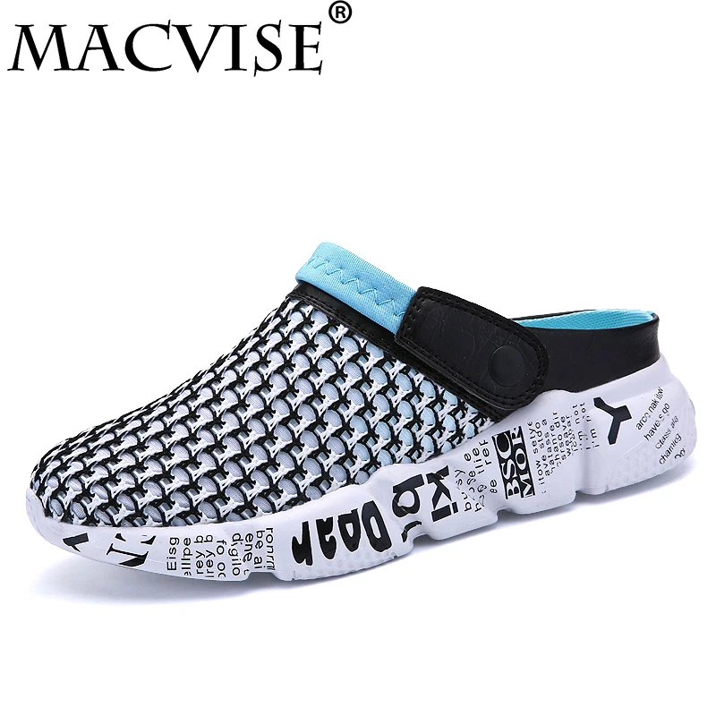 Macvise New 2019 Men Summer Shoes Slip-on Croc Clogs Water Sandals Breathable&light Casual Slippers