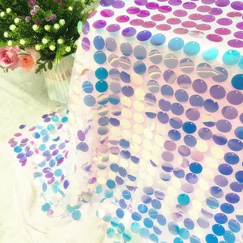 

3m Width 130cm Laser Sequin Fabric Mesh Fabric For Dresses Performance Clothes