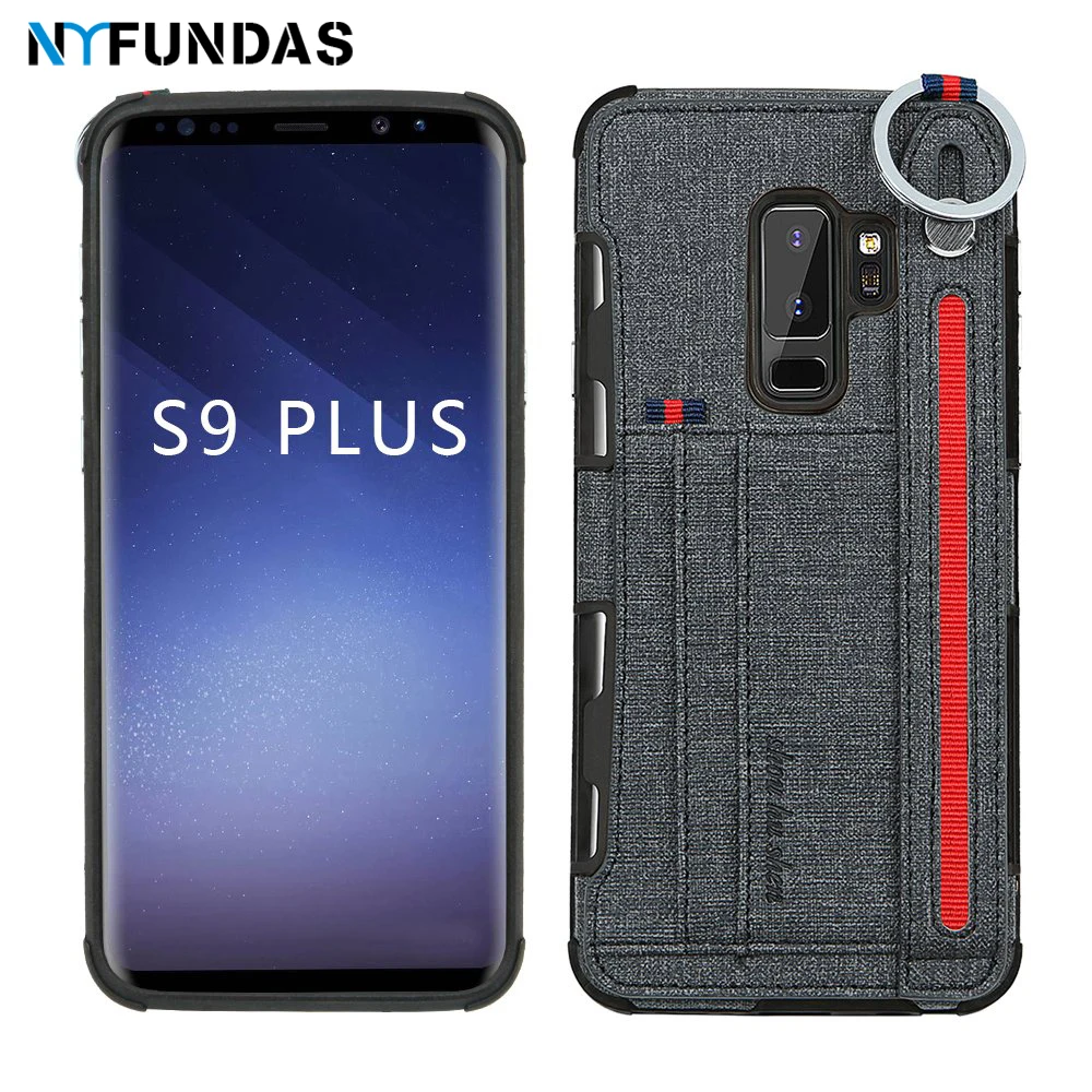 

NYFundas for samsung galaxy note 9 8 s9 s8 s10 plus s10e s10+ case PU Shockproof Adjustable Wrist Strap Hand Stand holder cover