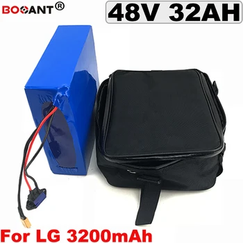 

48V 32Ah Rechargeable Lithium battery +a Bag for Original LG 18650 cell Electric Bike Battery 13S 48V 1000W 2000W free shipping