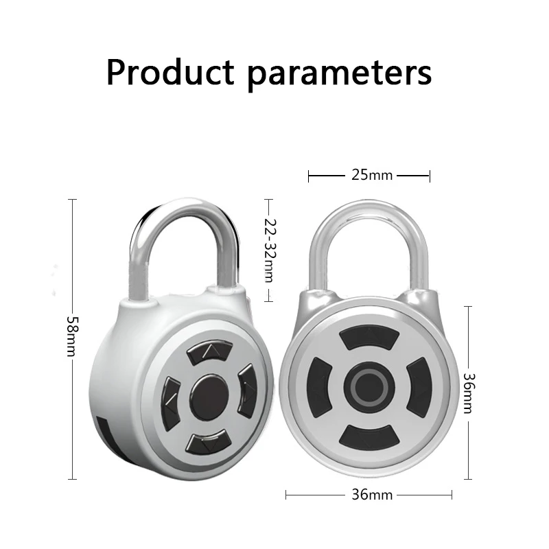 Смарт Bluetooth замок без ключа водостойкая Кнопка приложения защита от кражи пароль двери багажный замок
