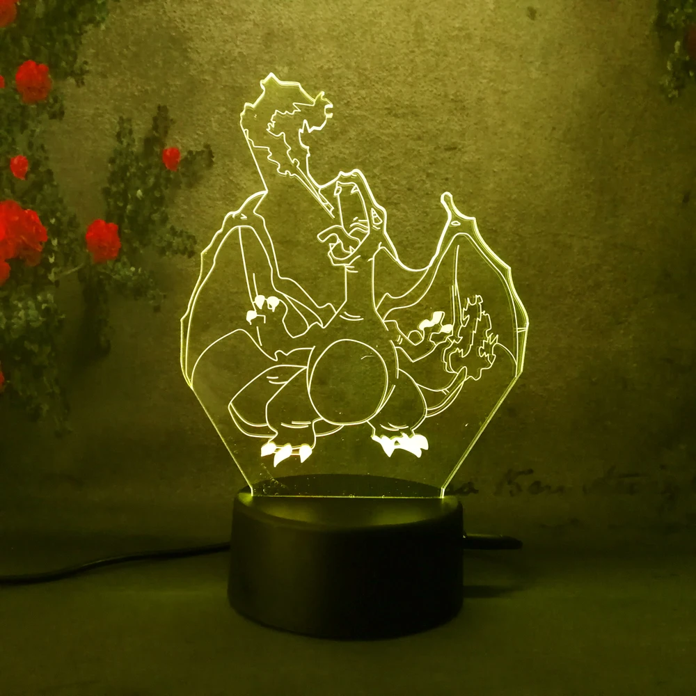 Pokemon Go Ball Charizard LED Night Light for Children Baby Kid Toy