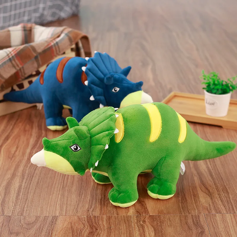 90CM New Dinosaur plush toys hobbies, Lovely Triceratops rex Plush dolls & stuffed toys for children boys,baby classic toys (4)