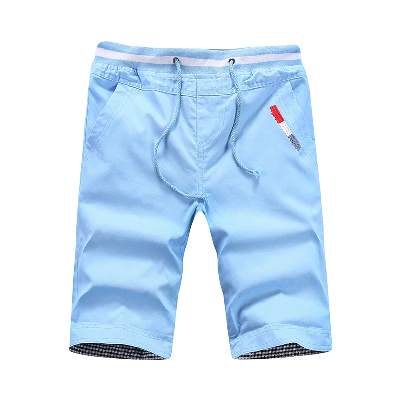 Шорты мужские летние повседневные эластичный пояс пять Шорты, мода дикого хлопка свободный крой, повседневный пляжный Шорты