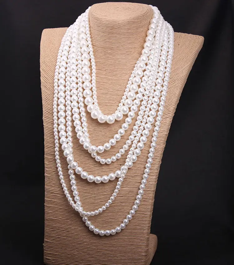 

Jew3116 fashion natural south seas white pearl necklace