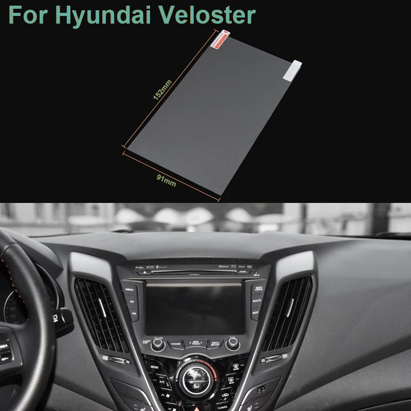 

Hottop 7 Inch GPS Navigation Screen Pet Protective Film For HYUNDAI Veloster Control of LCD Screen Car Sticker