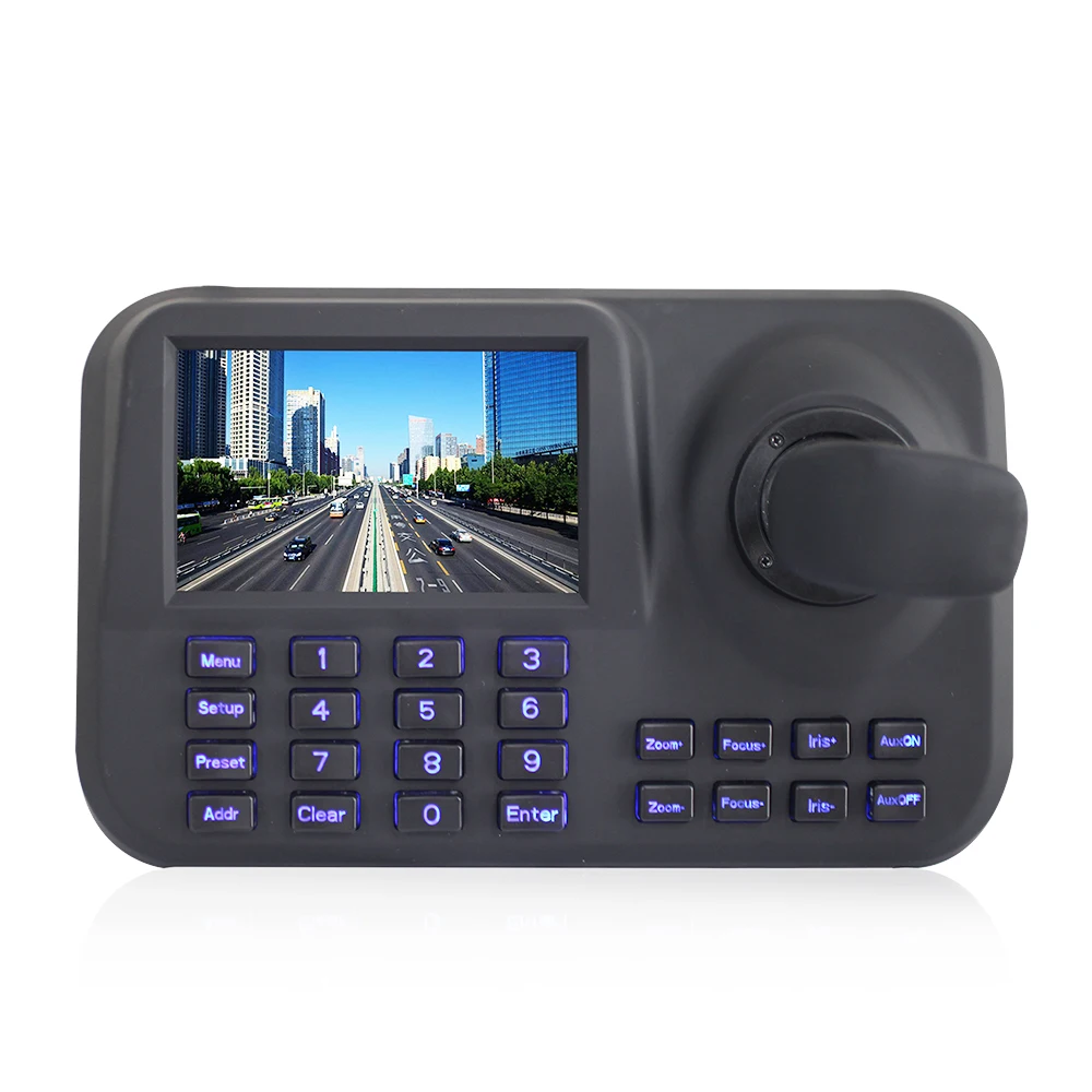  Inesun Onvif CCTV IP PTZ 3D Joystick Network Keyboard Controller With 5 inch HD LCD Screen For IP P