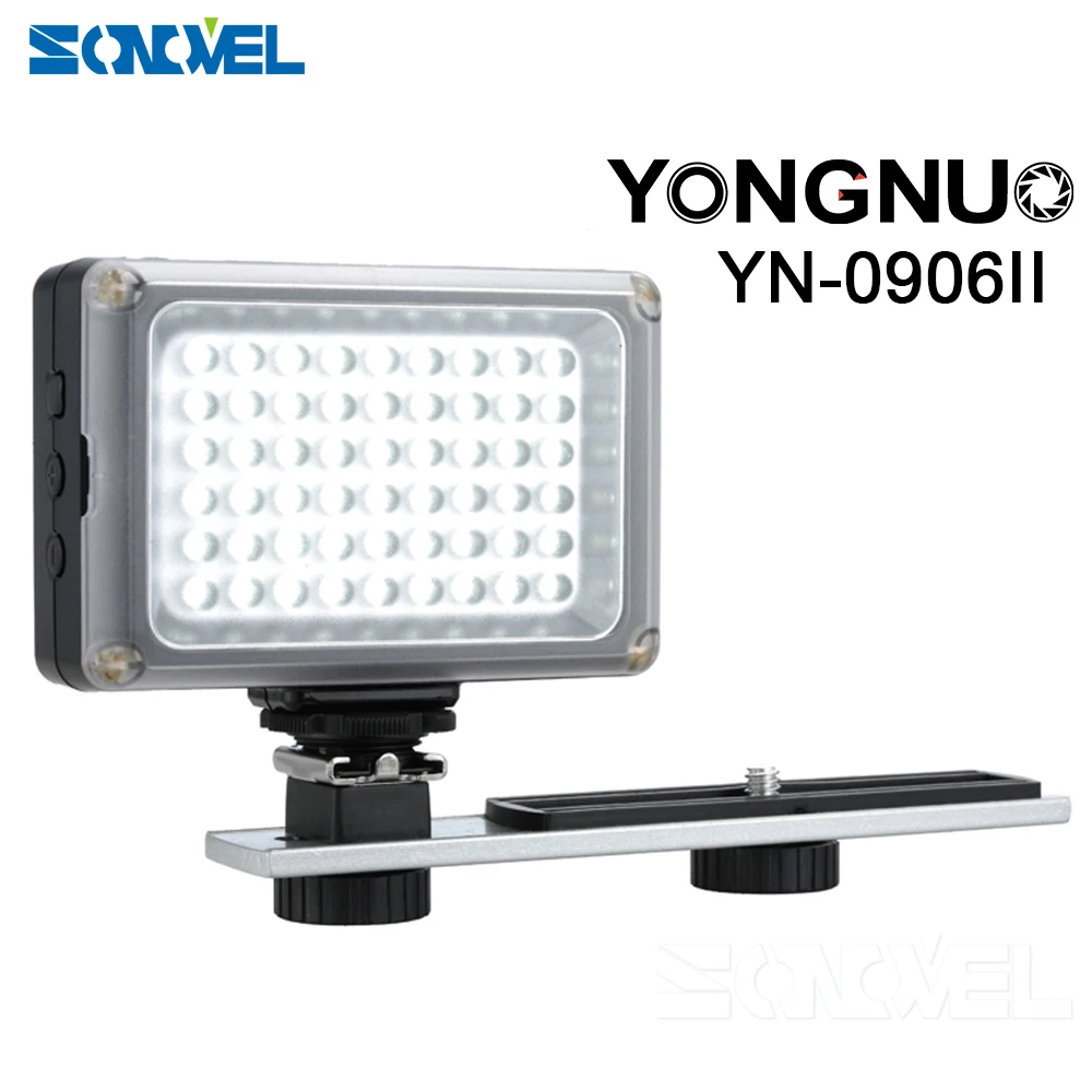 Tanie YONGNUO YN 0906 II YN0906 II 54 LED 5500 K 3200 K LED lampa wideo oświetlenie fotograficzne dla aparat canon nikon dslr kamera