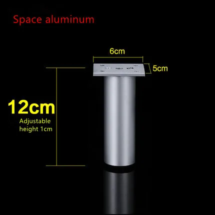 Ножки для шкафа из алюминиевого сплава, регулируемая мебель для ванной комнаты, ножки для кровати, ножки для шкафа, ножки для шкафа, ножки для кофейного столика f - Цвет: Бежевый