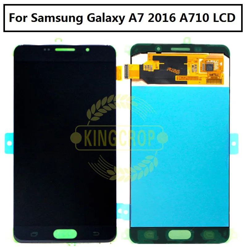 ЖК дисплей для SAMSUNG GALAXY A7 2016 A710 сменный сенсорный экран с дигитайзером в сборе LCD 5