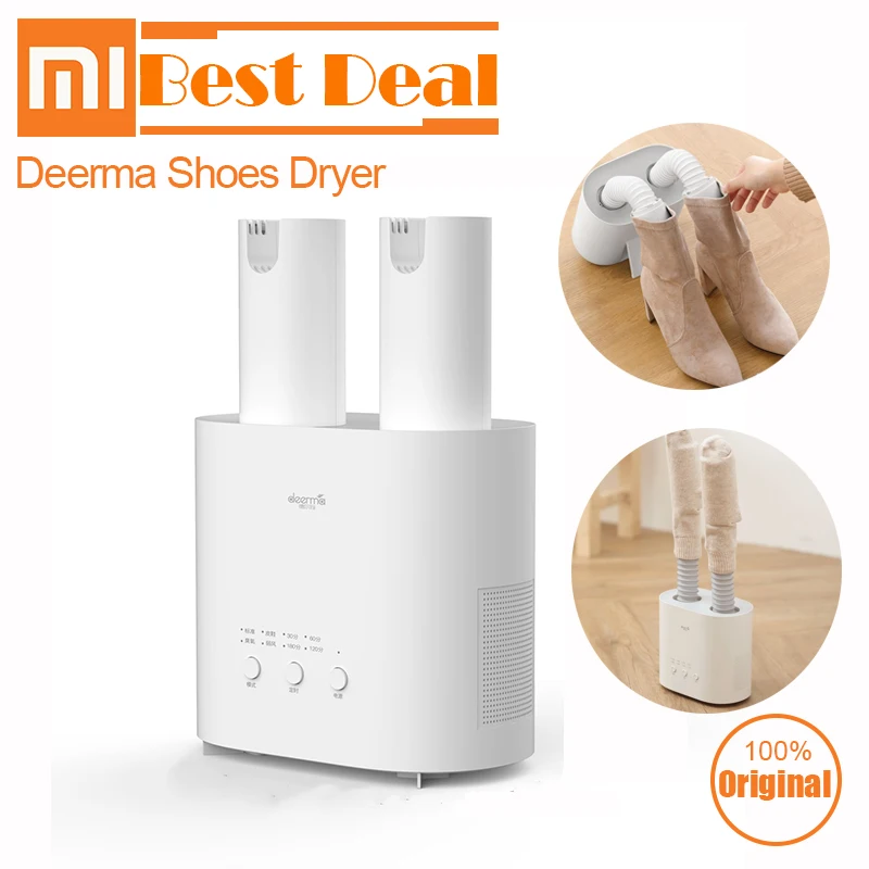 

Xiaomi Deerma Shoes Dryer DEM-HX20 DEM-HX10 Multi-Function Intelligent Retractable Multi-effect Sterilization U-shape Dry shoes
