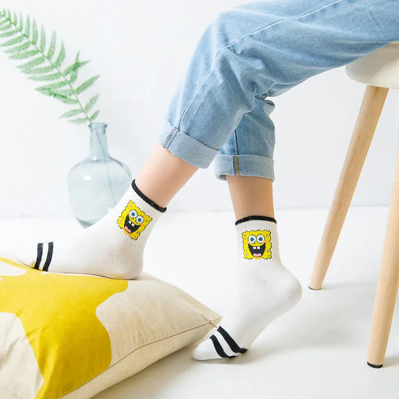 Мода на каждый день calcetines de Высокое качество lindo элегантные hermosa historieta Harajuku algodón