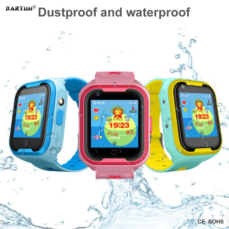 Новый смарт трекер активности 4G GPS часы Водонепроницаемый сенсорный экран AGPS LBS