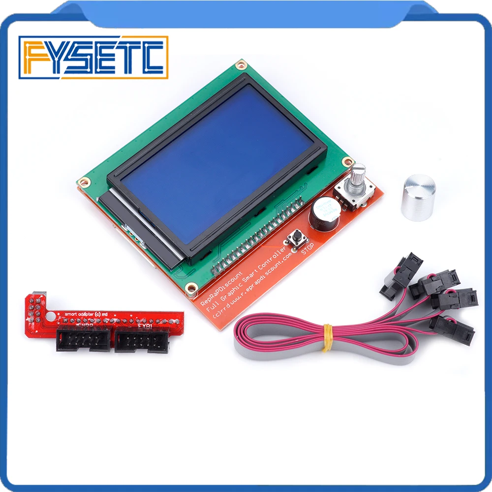 12864 lcd Ramps умные части RAMPS 1,4 контрольная панель lcd 12864 Дисплей Монитор синий экран модуль для Anet A6