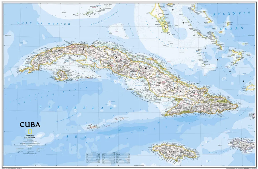middle-east-map-national-geographic-cuba-wall-map-wall-maps