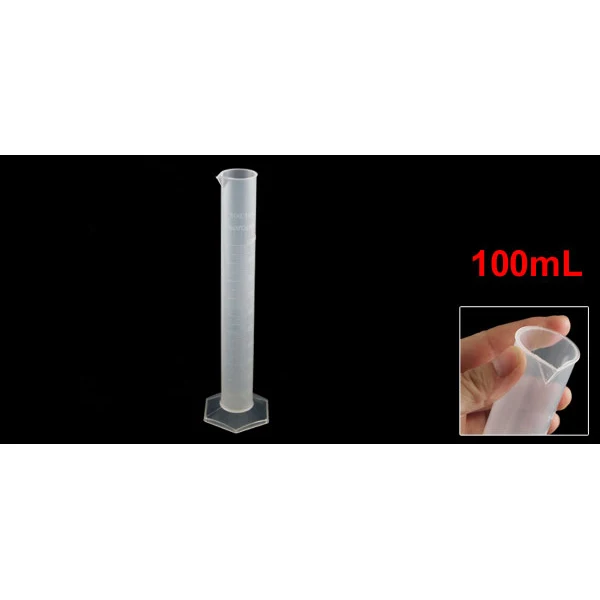 Химический набор измерительный инструмент пластиковый градуированный цилиндр 100 мл