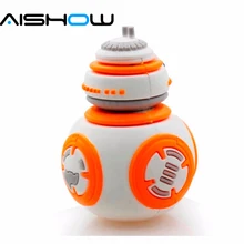 Робот BB-8 Звездные войны The Force Awakens Memory Stick USB флэш-накопитель 64 ГБ 32 ГБ 16 ГБ 8 ГБ карта памяти Ручка привод робот U диск