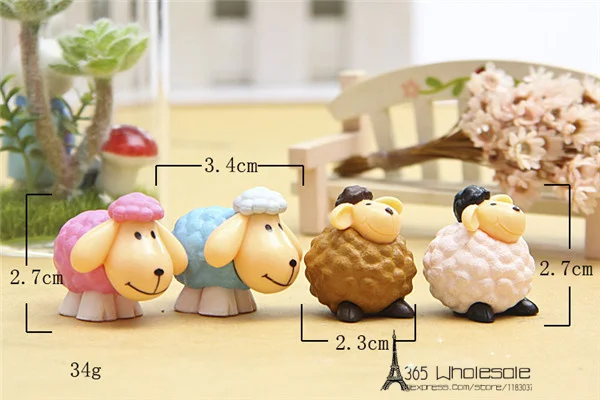 Cute Little Sheeps mini figures 4pcs - 4