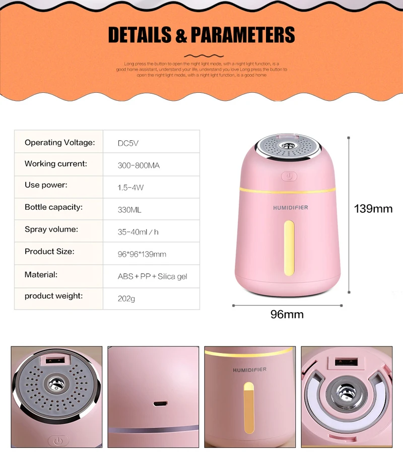 air humidifier essential oil diffuser for cars