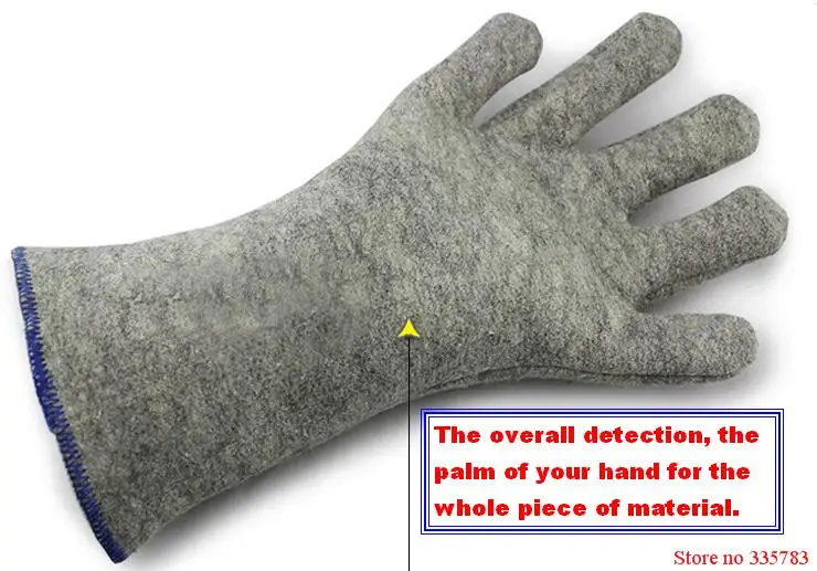 300 градусов Промышленные нагревательные перчатки высокотемпературные перчатки высокого качества противопожарные перчатки широко используются