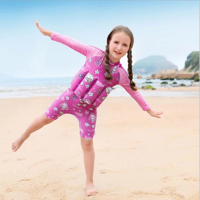 WD551 beach board swimming wear baby kids girls learning swimwear
