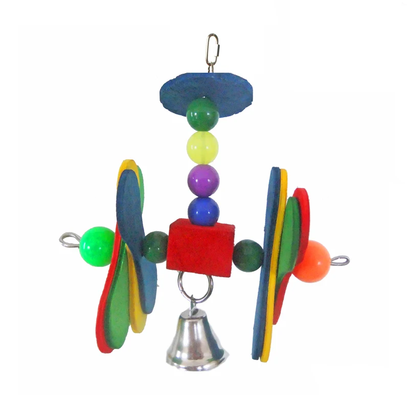 Игрушки для птиц, изготовленные из люфы, цветные для маленьких и средних попугаев, устойчивые, пекающая игрушка для собак, игрушки с акриловыми бобами, птицы, забавные