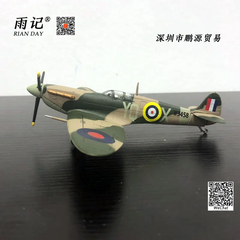 AMER 1/72 масштаб военная модель игрушки 1941 супермарин Spitfire MK Vb истребитель литой металлический самолет модель игрушки для сбора, подарок