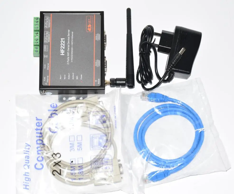 Конвертор сервера RS232/RS422/RS485 на Ethernet/Wi Fi Поддержка преобразования серверного