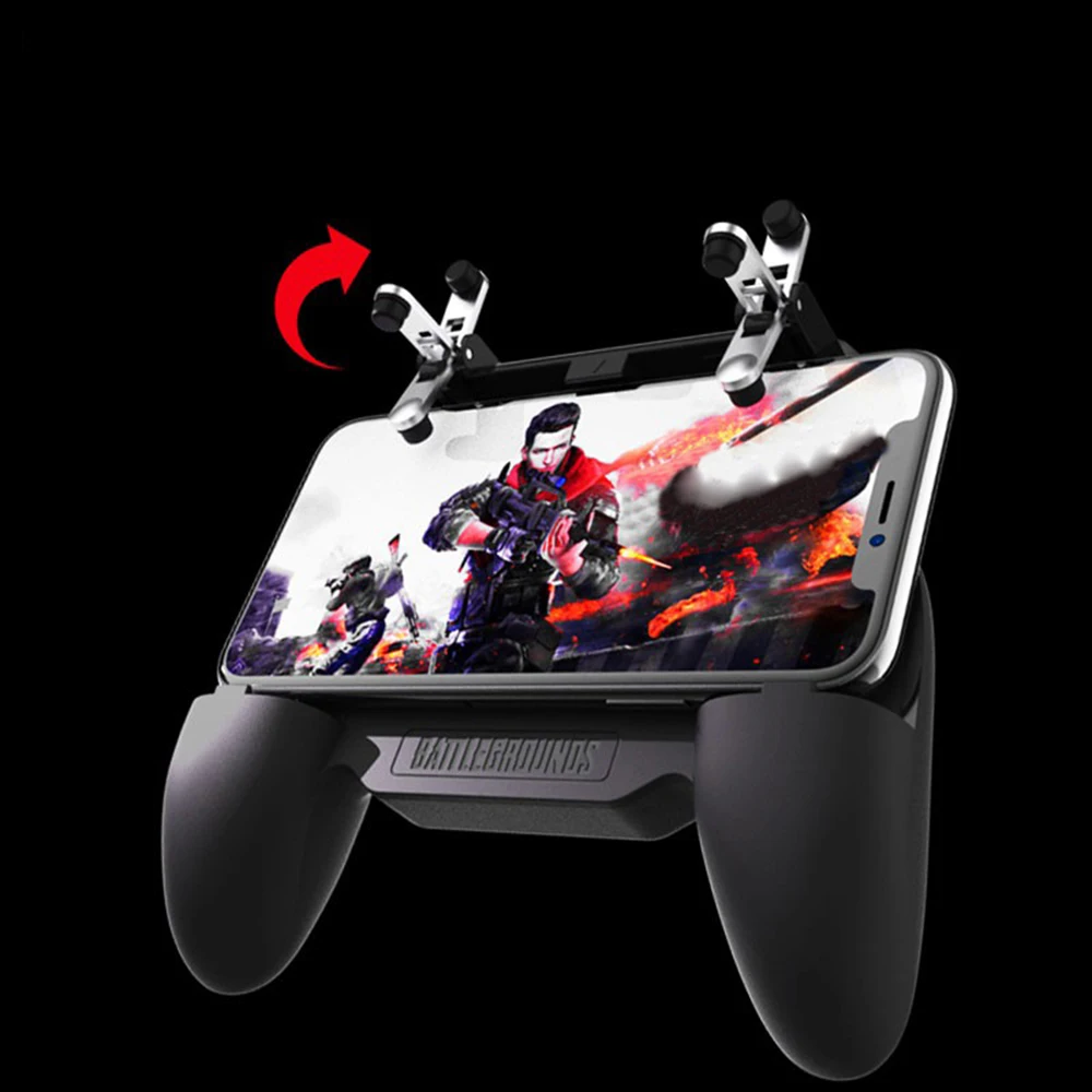  1PC PUBG Gamepad Telescopic Controller Mobile Controller Gamepad Gaming Trigger with Cooling Fan 50