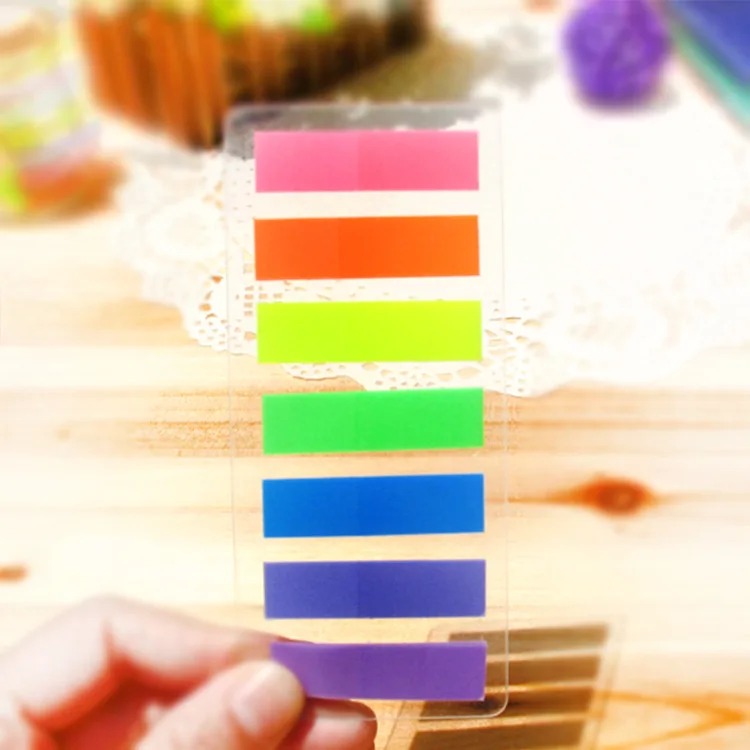 Buy 7 Solid Color Sticky Page Marker , Assorted