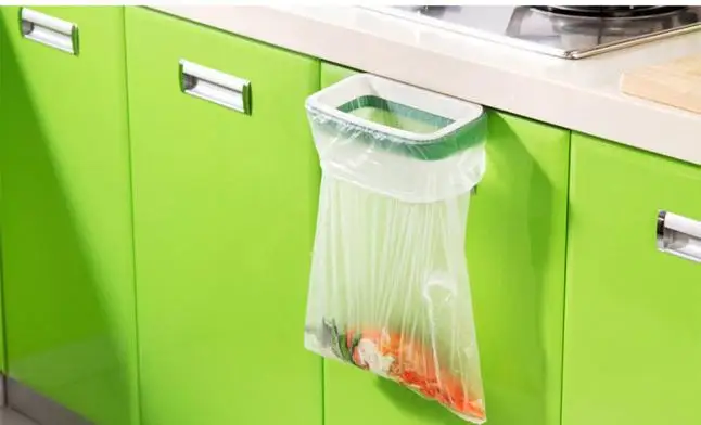 

Hanging Kitchen Cupboard Cabinet Tailgate Stand Storage Garbage Bags Rack Rubbish Bag Storage Rack 1.99 #3$